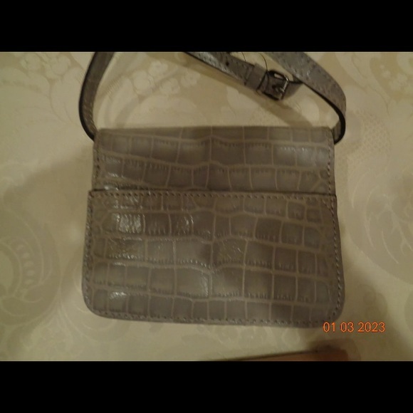 Patricia Nash NWT Dvint Gray Crocodile Bellerby - Picture 4 of 7